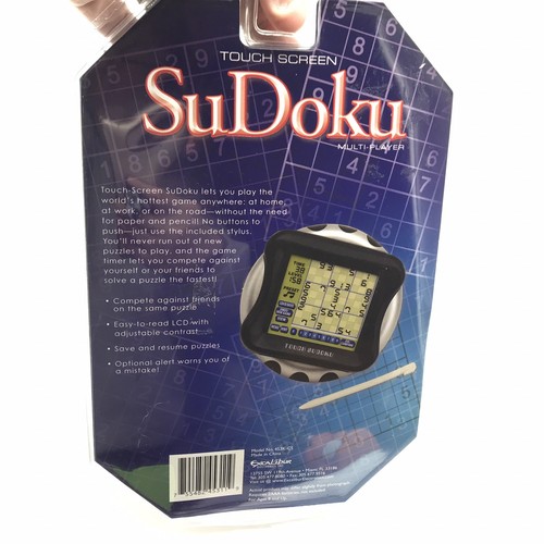 Excalibur Sudoku Touch Screen Game Multi-Player Stylus Handheld Electronic *NIP*