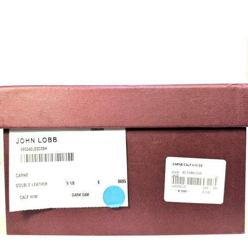 JOHN LOBB JOHN LOBB MENS CARNE LEATHER OXFORD CHELSEA BOOTS OAK BROWN 9.5 (MSRP $2,360)