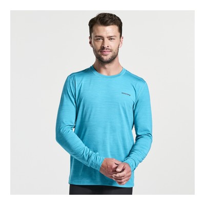 

Saucony Men Boulder Baselayer Turquoise Heather  Clothing