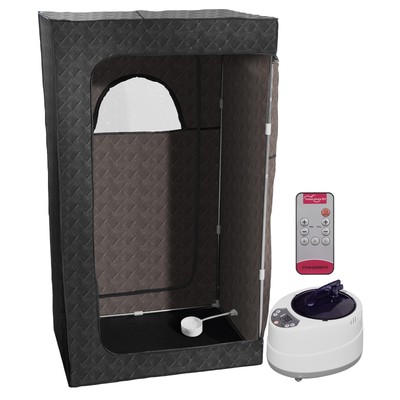 Super Large 1000W 2.6L Full Size Portable Steam Sauna Personal Home Spa w/Remote