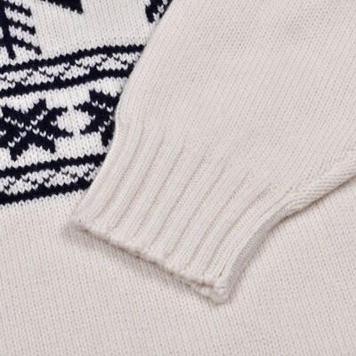 Pre-owned Brunello Cucinelli Men's 100% Cashmere Two Tone Turtleneck Sweater In White