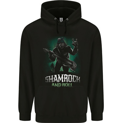 Bigfoot Shamrock N Roll Funny St Patricks Day Mens Sweatshirt À Capuche