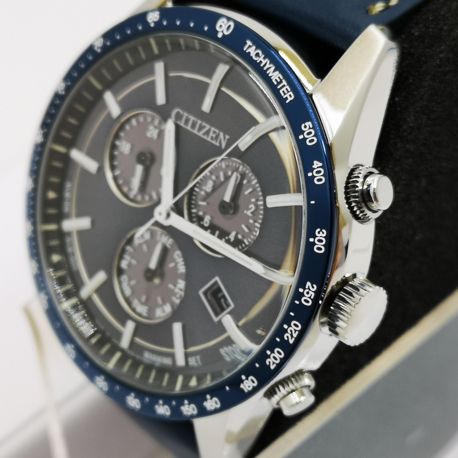 Pre-owned Citizen Collection Eco-drive Bl5490-09m Chronograph Men's Watch In Box