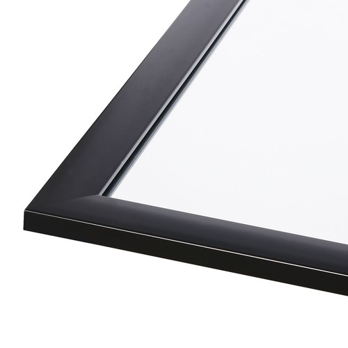 Modern Bathroom Living Room Rectangular Mirror Black Frame Easy Clean, 24 x 36"