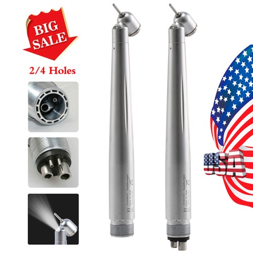 2/4holes Dental LED E-generator 45° Degree High Speed Turbine