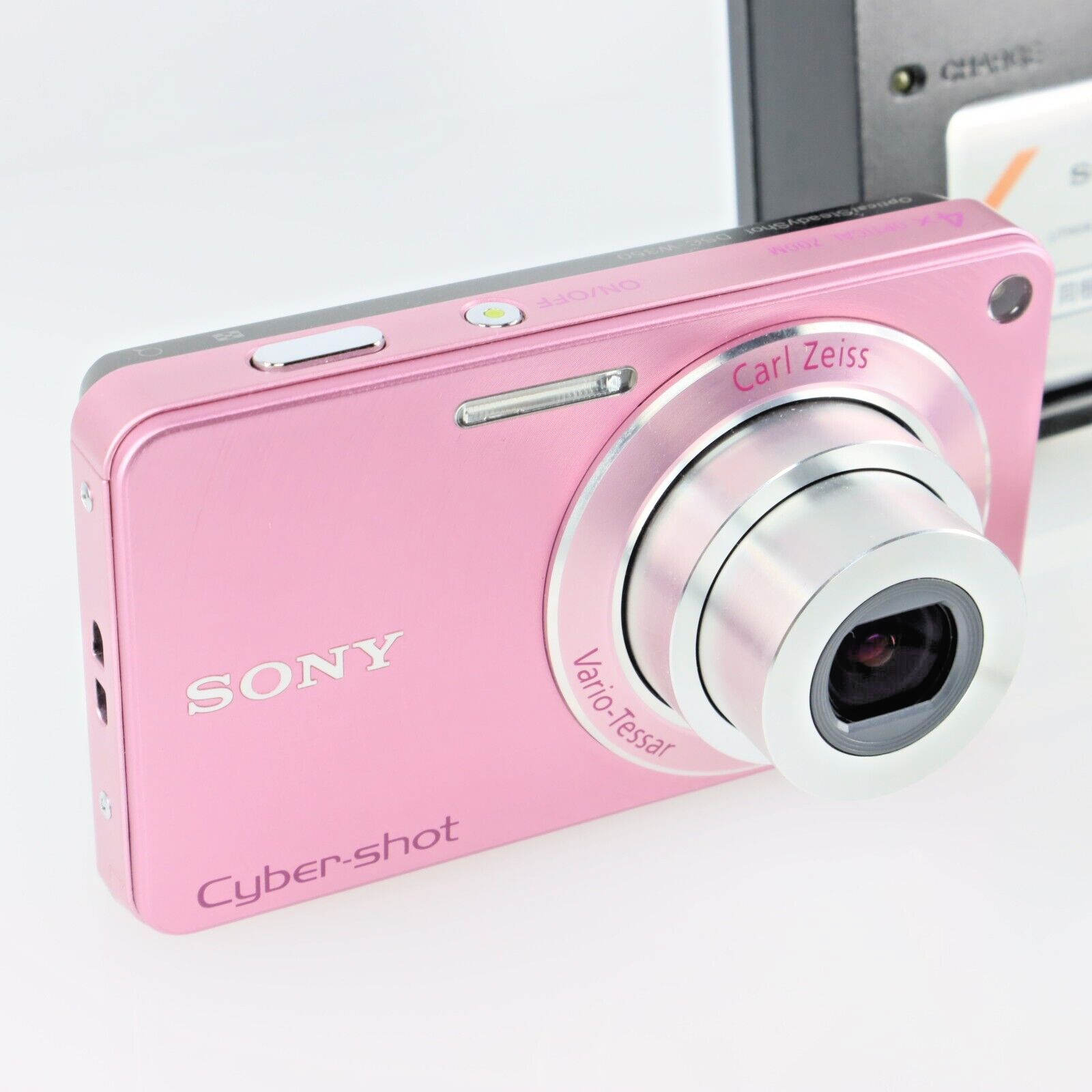 N Mint] SONY Digital Camera DSC-W350 Cyber Shot Pink 14.1MP