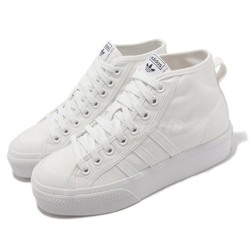 

Adidas Originals Nizza Platform Mid W Белый Черный Женский Повседневная платформа FY2782, Nizza Platform Mid W Hk