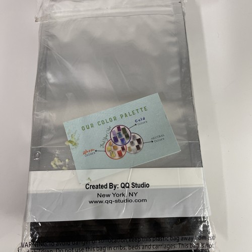 QQ Studio 14x20 Food Safe QuickQlick™ Flat Bag with Clear Window and Tear Notch