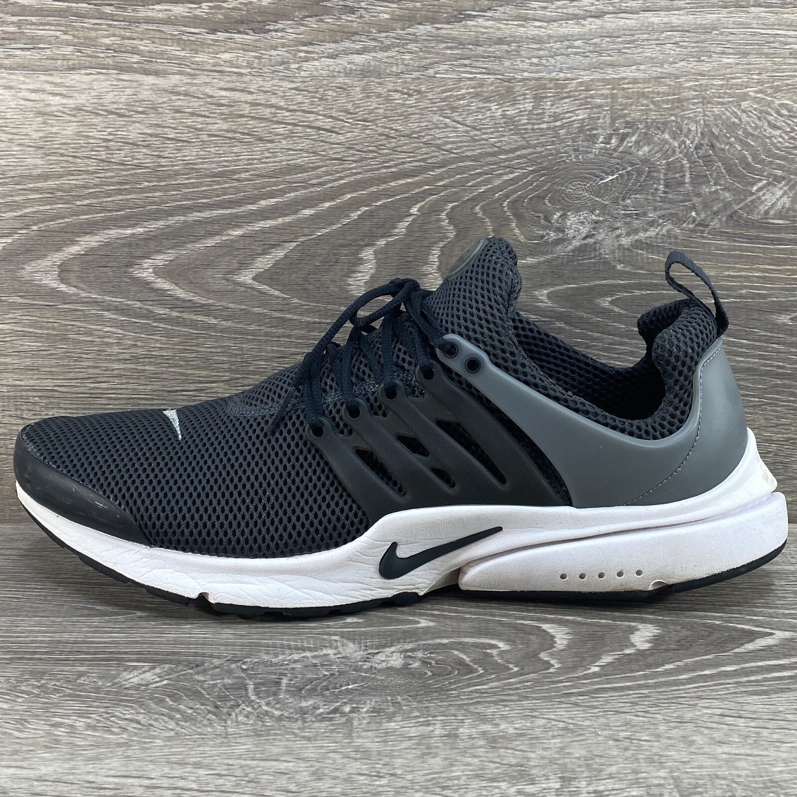 Nike Air Presto Essential Duralon Mens Running Shoe Size 13 Black White Gray eBay