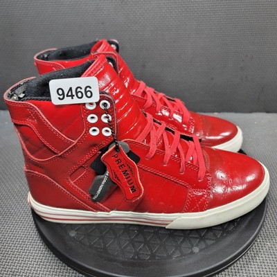 Supra skytop 2025 red patent leather