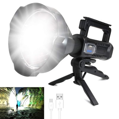 Rechargeable LED Spotlight Flashlights 120000 High Lumens, Super Bright Flash...