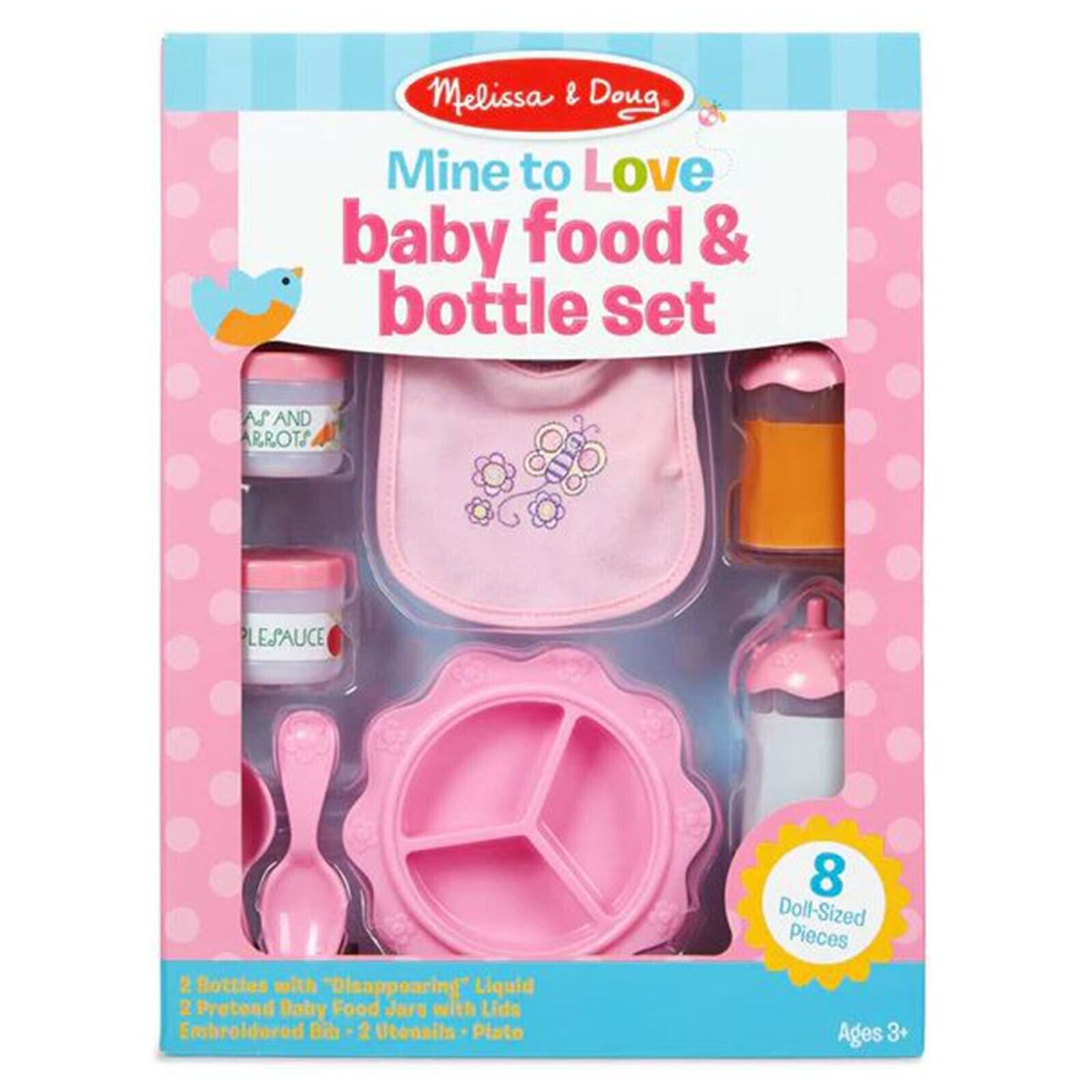 Набор детского питания и бутылочек Melissa And Doug Mine To Love НОВЫЙ В НАЛИЧИИ