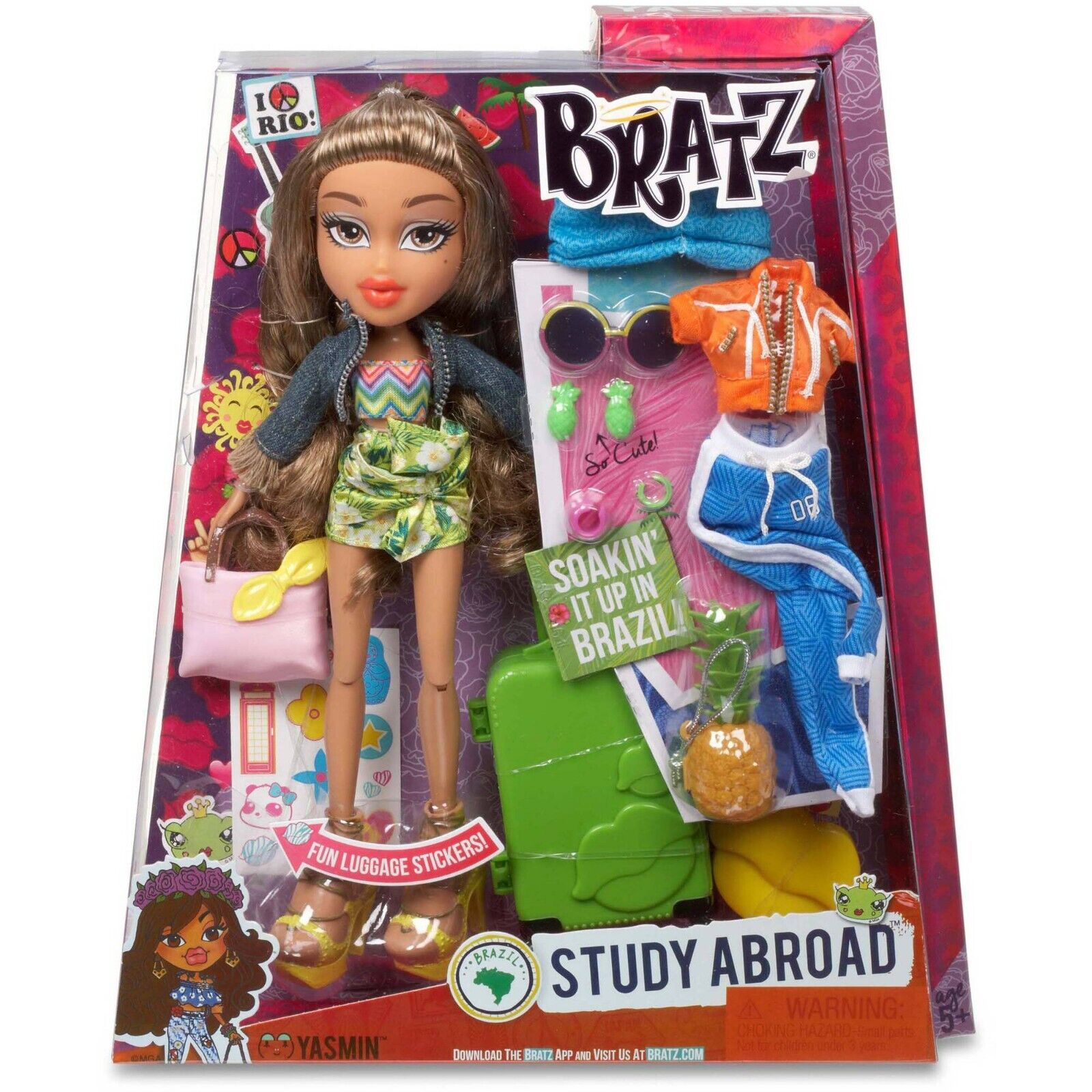 Bratz Doll Study Abroad Yasmin Brazil New In The Package