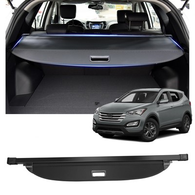 Retractable Cargo Cover for Hyundai Santa Fe Sport 2015-2018 5 Seater Black