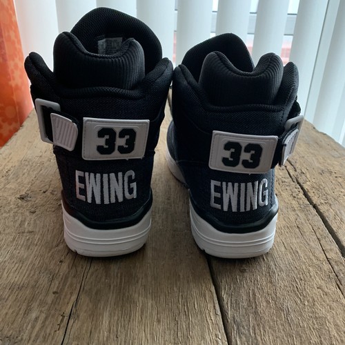 PATRICK EWING 33 HI SCHUHE GR 44,5 Denim Anthrazit HERREN SNEAKER BASKETBALL