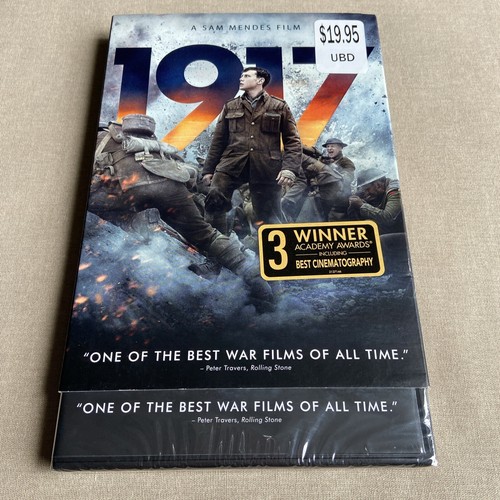 1917 (DVD 2019 NEW Slipcover) WWI World War I Epic Sam