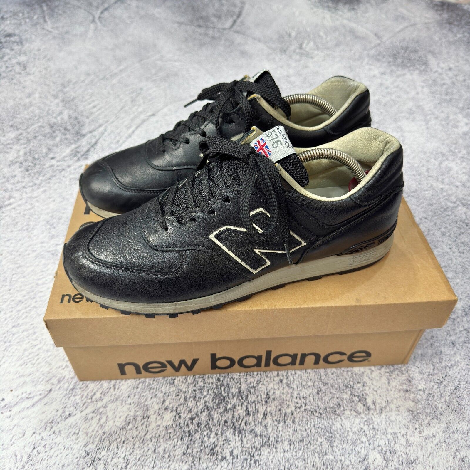 New Balance 576 M576CKK Black Leather US9.5 UK9 EU43 27.5cm New Balance 576 M576CKK Black Leather US9.5 UK9 EU43 27.5cm