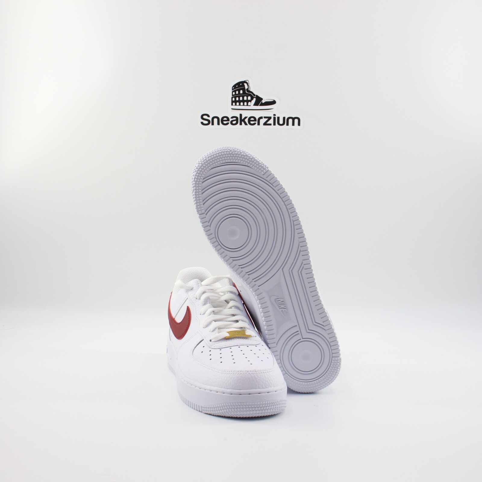 Nike air force 1 team red white black online