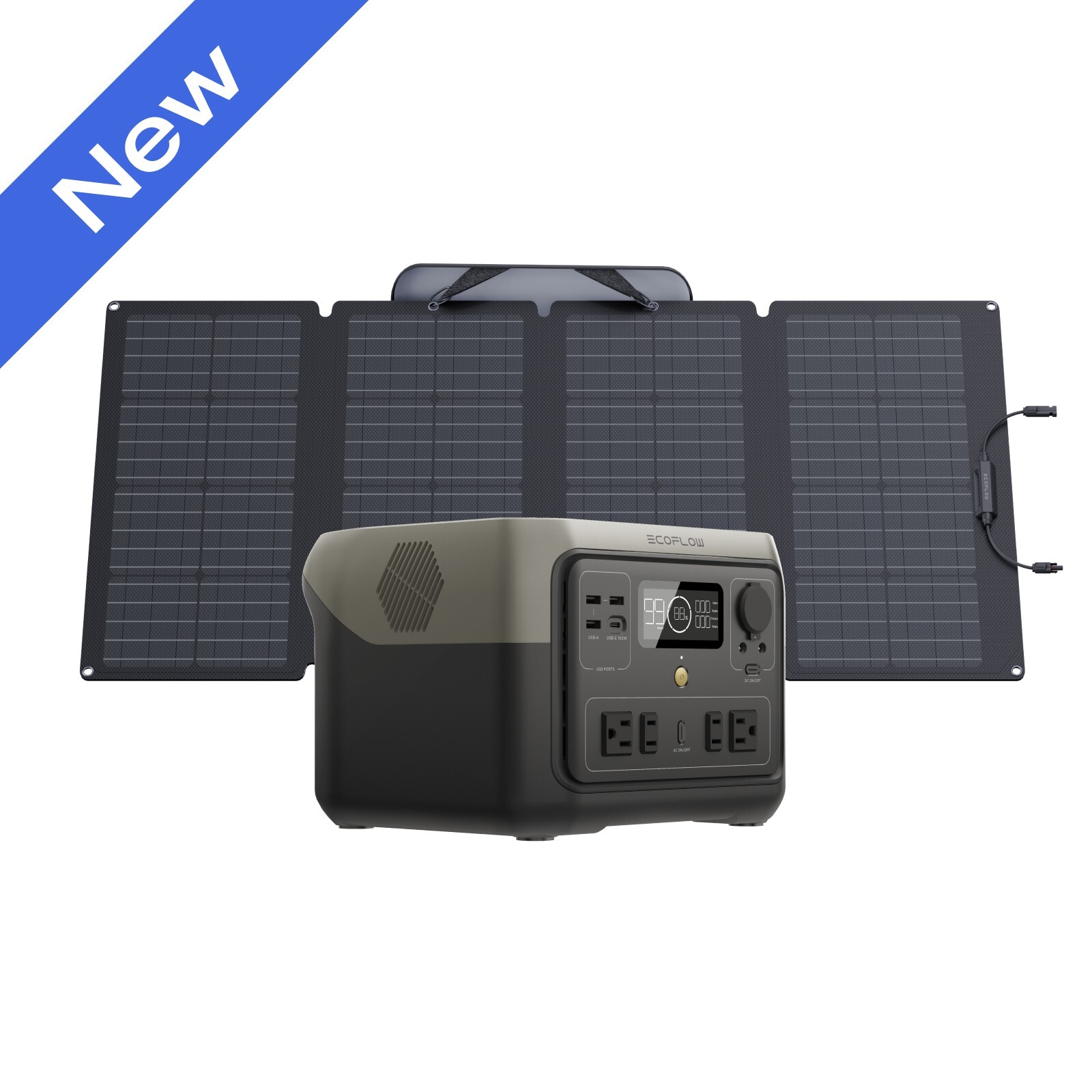 With 160w Portable Solar Panel