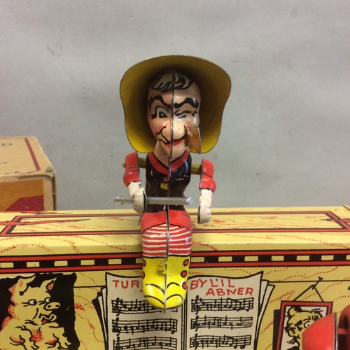 Li'l Abner And His Dogpatch Band, Tin Litho Wind Up Toy, Unique Arts Mfg Co