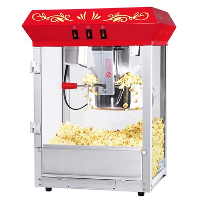 Antique Style Popcorn Machine 8oz Popper, Kettle, Drawer, Wa