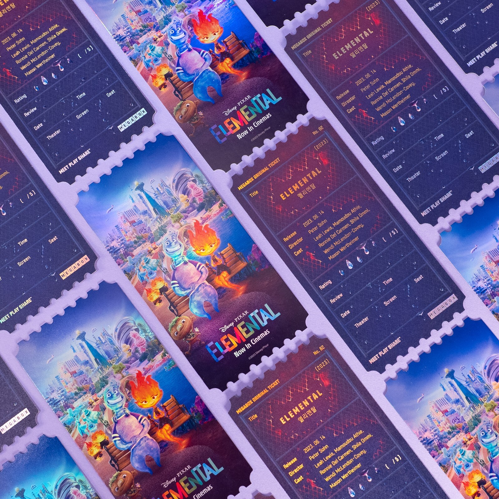 Elemental (2023) korea Megabox Original Limited movie ticket | eBay