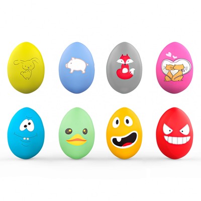 Squeaky Dog Toys, [8 Pack] Latex Squeaker Bouncy Egg for Small Medium Pets Pu...