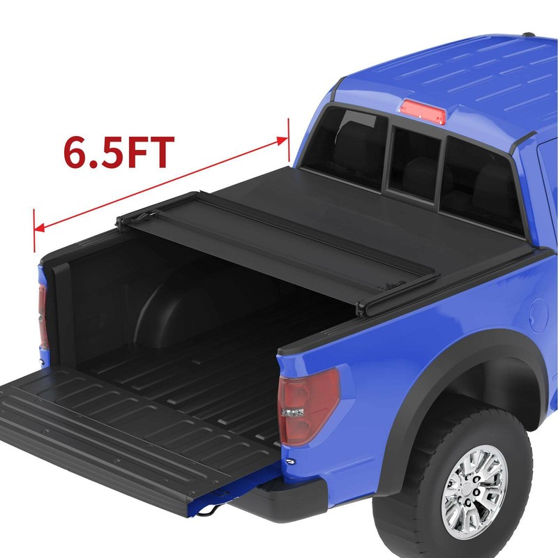 Oedro Soft Tri Fold Tonneau Cover Fit For 09 14 Ford F 150 Styleside 6 5ft Bed Ebay