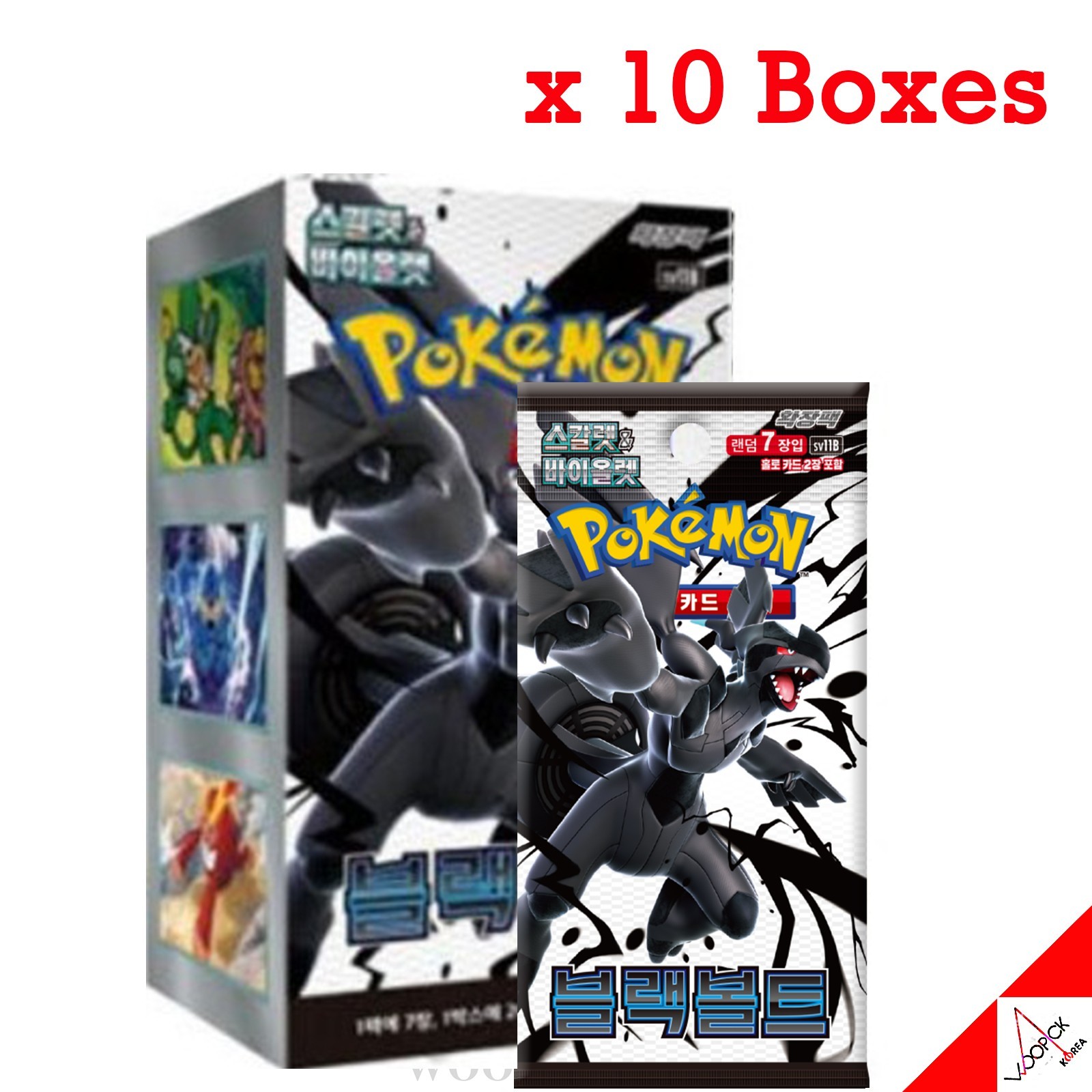 Pokemon Card Scarlet & Violet Black Bolt Booster Box SV11B 10Box