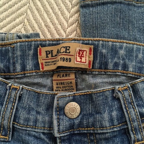 The Childrens Place Girls Jeans Flare Stretch Boot Cut Size 6X-7