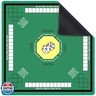 Mahjong Mat for Table 31.5''x31.5'', Mahjong Cloth Cover with Game Rules, Mahjong Tablecloth for Poker, Board Games Table Mat, Card Games, Tile Games, Dominoes (Green)