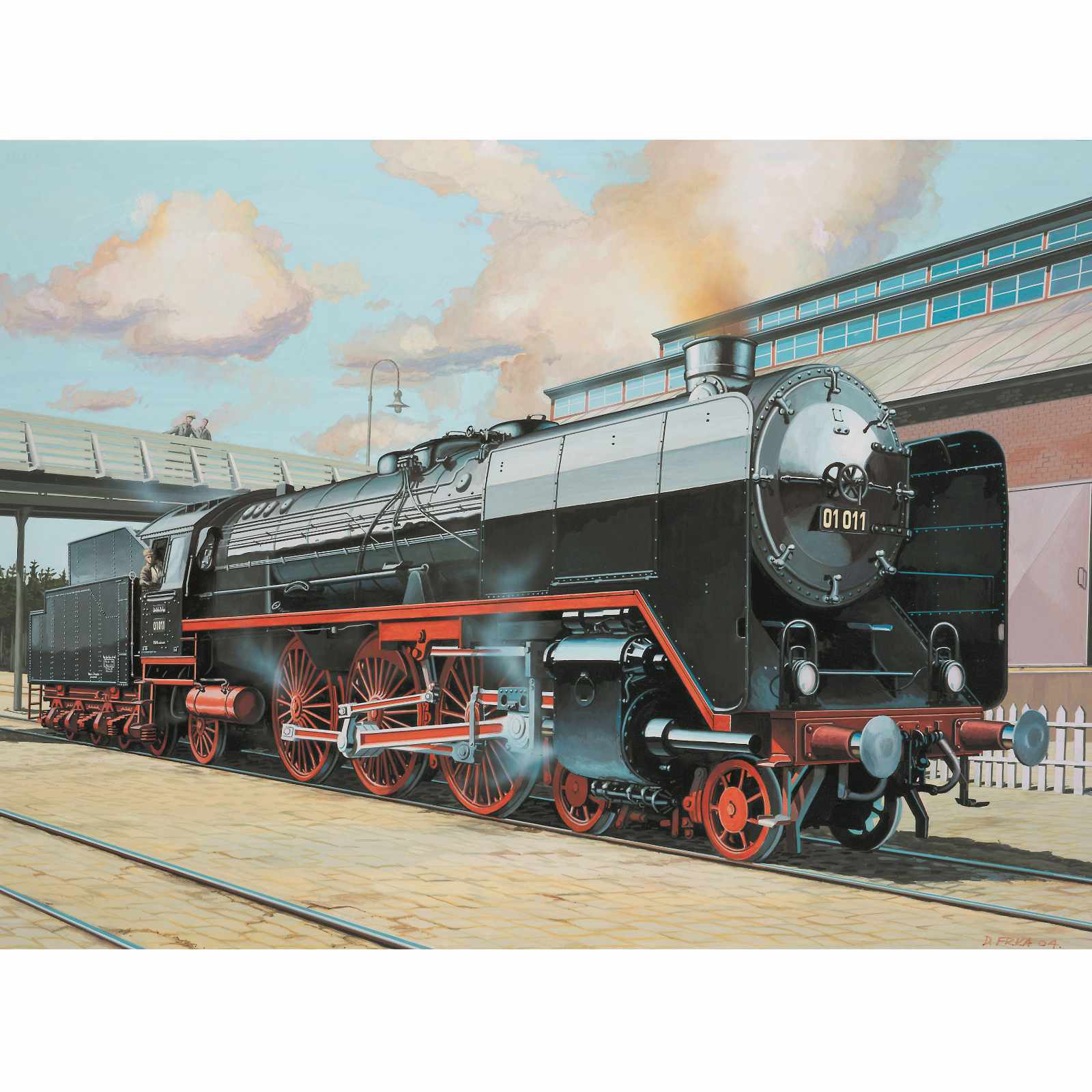 Revell 187 Schnellzuglok BR01 mit Tender 22 T32 02172