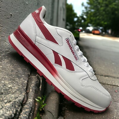 Reebok Classic Leather Mens Athletic Running Retro Shoes White Casual Sneaker