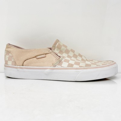 

Vans Womens Off The Wall 721356 Бежевые повседневные туфли Кеды Размер 9.5, Бежевый, Off The Wall