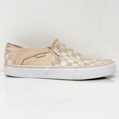 Vans Womens Off The Wall 721356 Бежевые повседневные туфли Кеды Размер 9.5