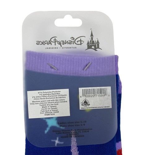 disney parks tall socks rainbow unicorn from inside out with coffee new unisex