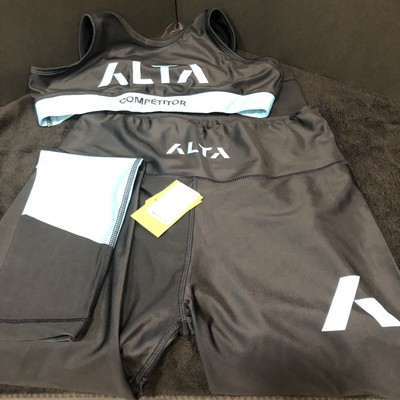 ALTA Warrior Program Sports Bra &Spats Set For BJJ Training Or Competition NWT