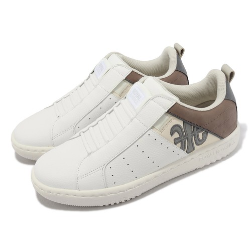 

Мужские повседневные слипоны Royal Elastics Icon 2.0 White Ivory Brown Castlerock 06531078, Белый, Icon 2.0