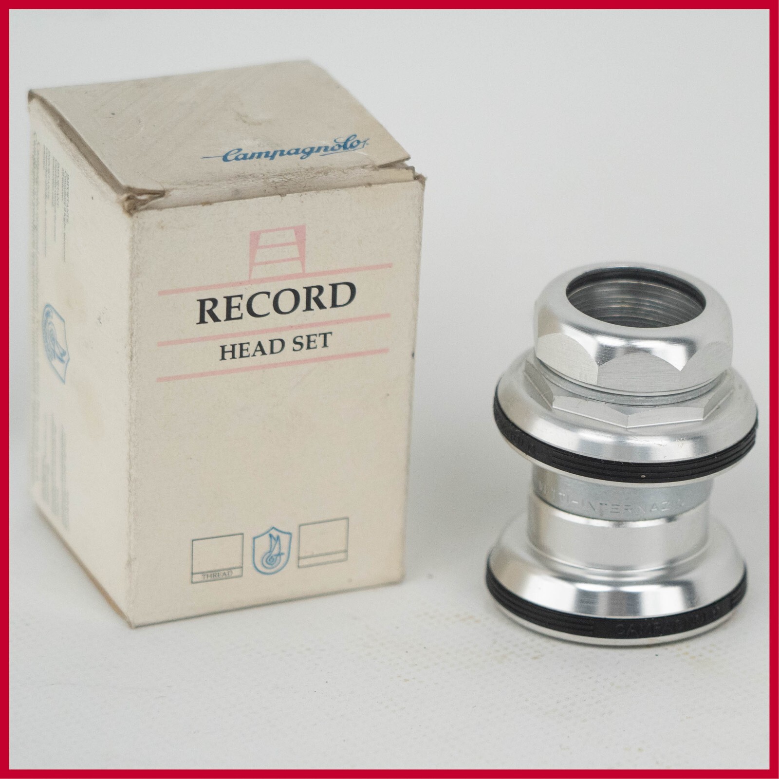 パーツ CAMPAGNOLO* record threaded headset 1\" Campagnolo Threaded Headset Record 1