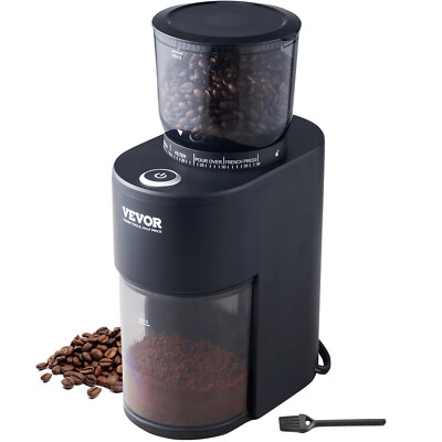 VEVOR Coffee Grinder Electric Bean Burr Mill 40MM Conical Burrs for Espresso