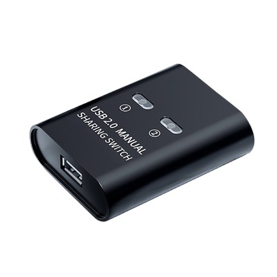2 in 1 out USB 2.0 Switcher Sharing Hub Manual Key Switch For Computer Printer