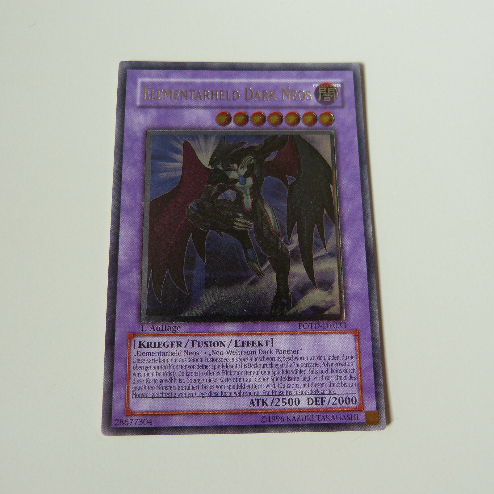 Yu-Gi-Oh Elementarheld Dark Neos POTD-DE033 1. Auflage Ultimate Rare  MMN 