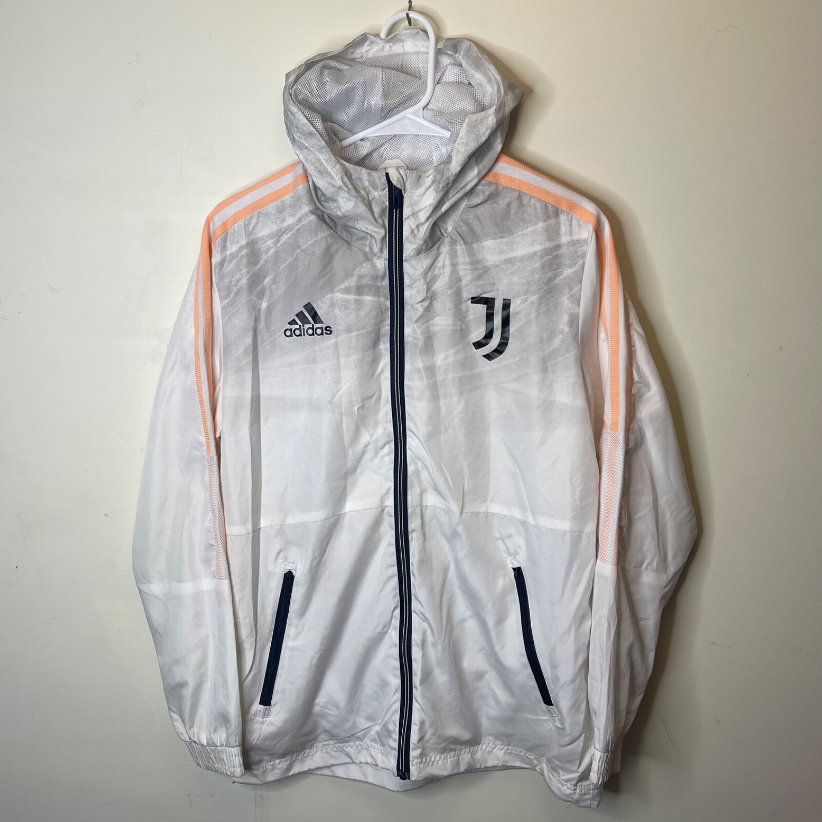 JUVENTUS FOOTBALL WHITE JACKET HOODIE ORIGINAL ADIDAS SIZE S | eBay