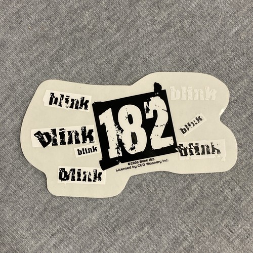 Vintage 2000 Blink 182 Decal Sticker 4-3/4" x 2-1/2"