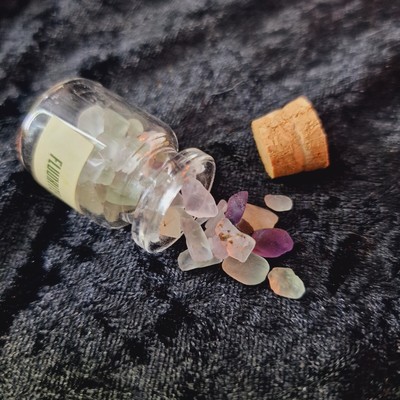 Small SPELL Jar of POWERFUL Fluorite GENIUS STONES **BECOME TALENTED & SMARTER**