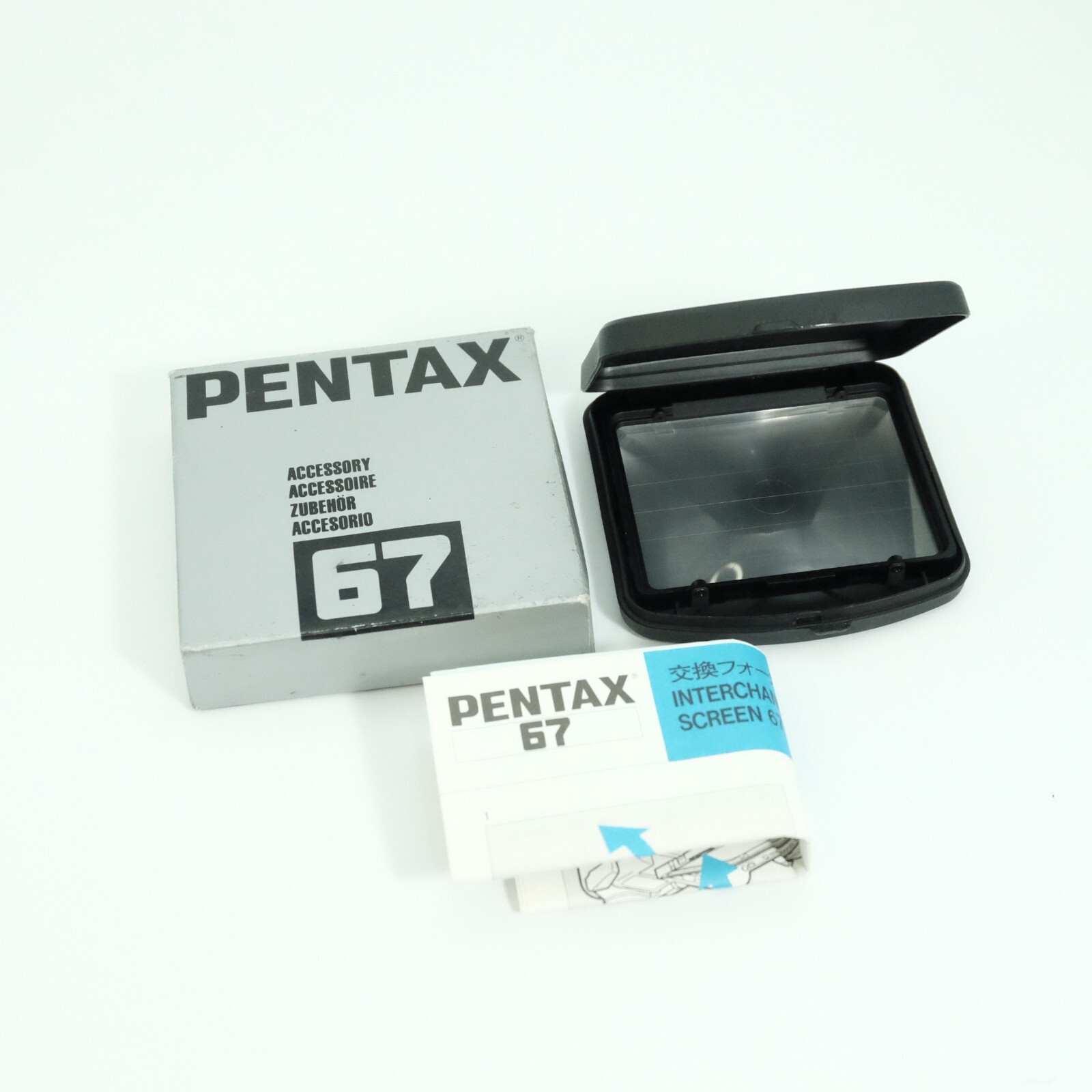 PENTAX 67ⅱ フォーカシングスクリーン BG-60 Top MINT in box] Pentax 67II BG-60 Focusing Screen From