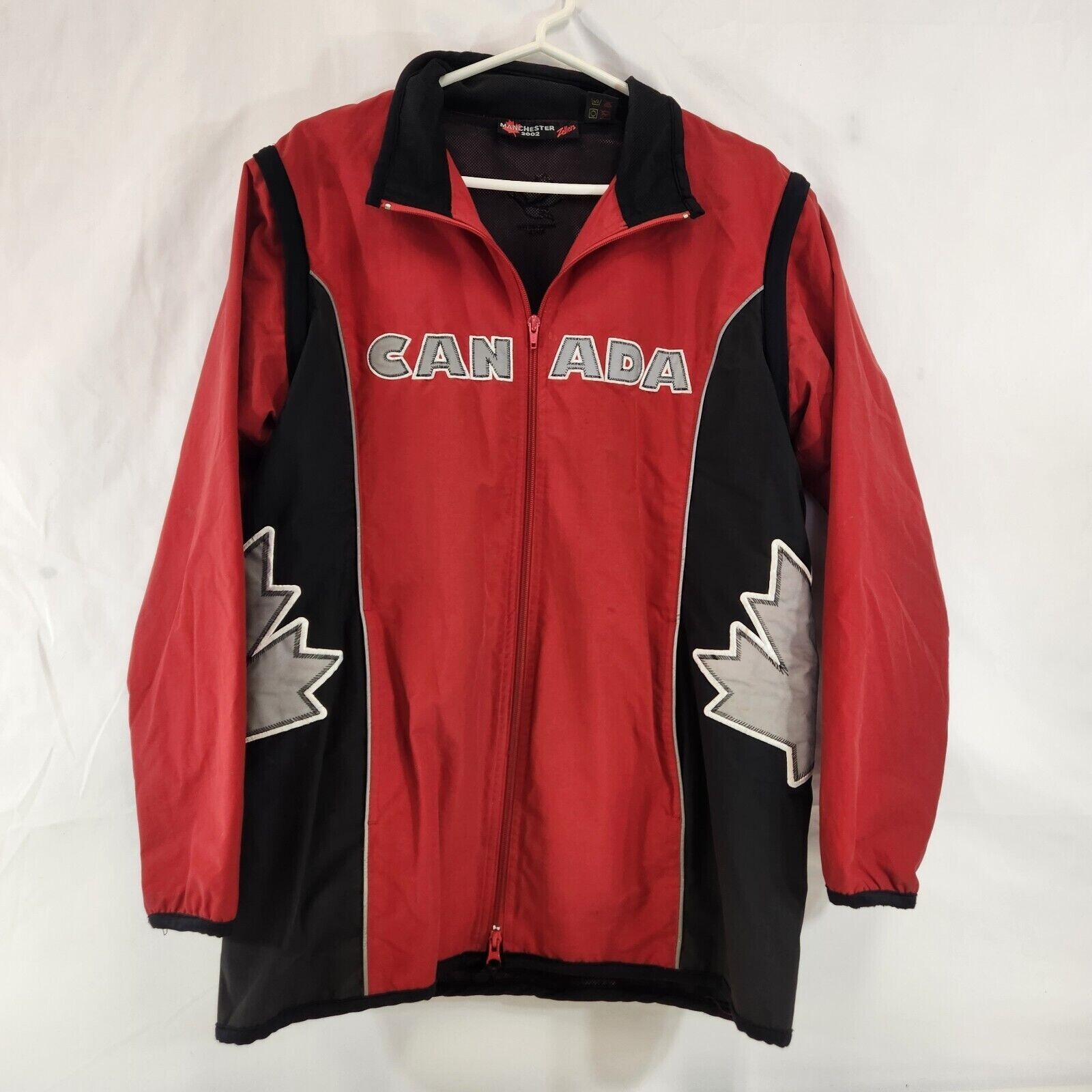 Canada 2002 Commonwealth Games Team Issue Ping Pong Jacket Vest Zellers Mens S