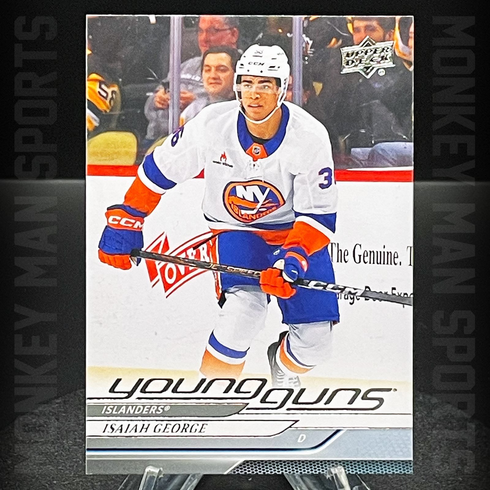 2024-25 UD Extended - Isaiah George Rookie RC YOUNG GUNS - #711 ISLANDERS MINT