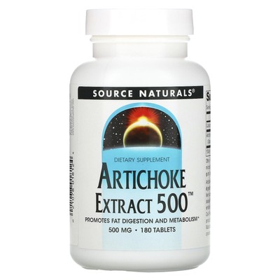 Source Naturals Экстракт артишока 500 180 таблеток без молочных продуктов, без яиц,