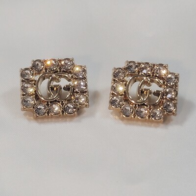 2pc Set 18mm X 20mm Stamped Gucci Buttons